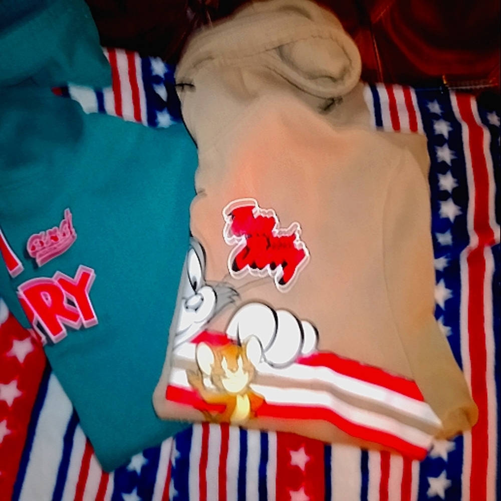 Tom and Jerry men's size medium/ boys size XL pullover hoodie bundle